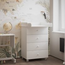 Белый детский комод с пеленальным столиком