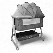 Приставная кроватка BubaGO Elva 5 в 1 (серый)