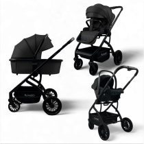 Модульная коляска BubaGO Lotta Thermo (черный) 1