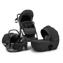 Модульная кроватка BubaGO Pellegrino 3 в 1 (черный)