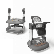 Стульчик для кормления многофункциональный BubaGO William 5 в 1 (серый)