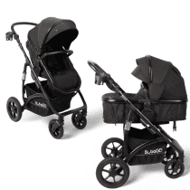 Коляска трансформер BubaGO Zoom 3 в 1 (черный)