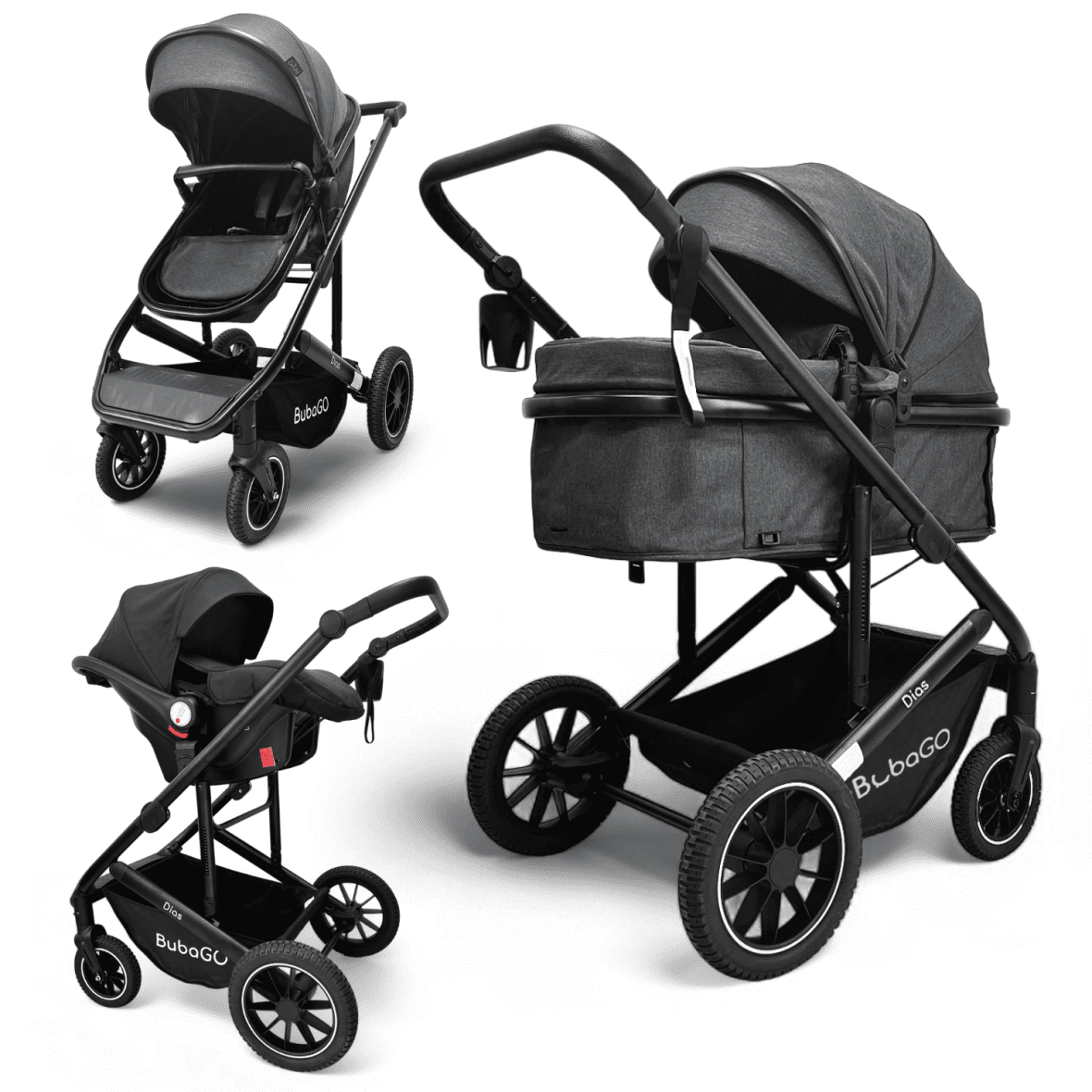 Коляска трансформер BubaGO Dias 3в1