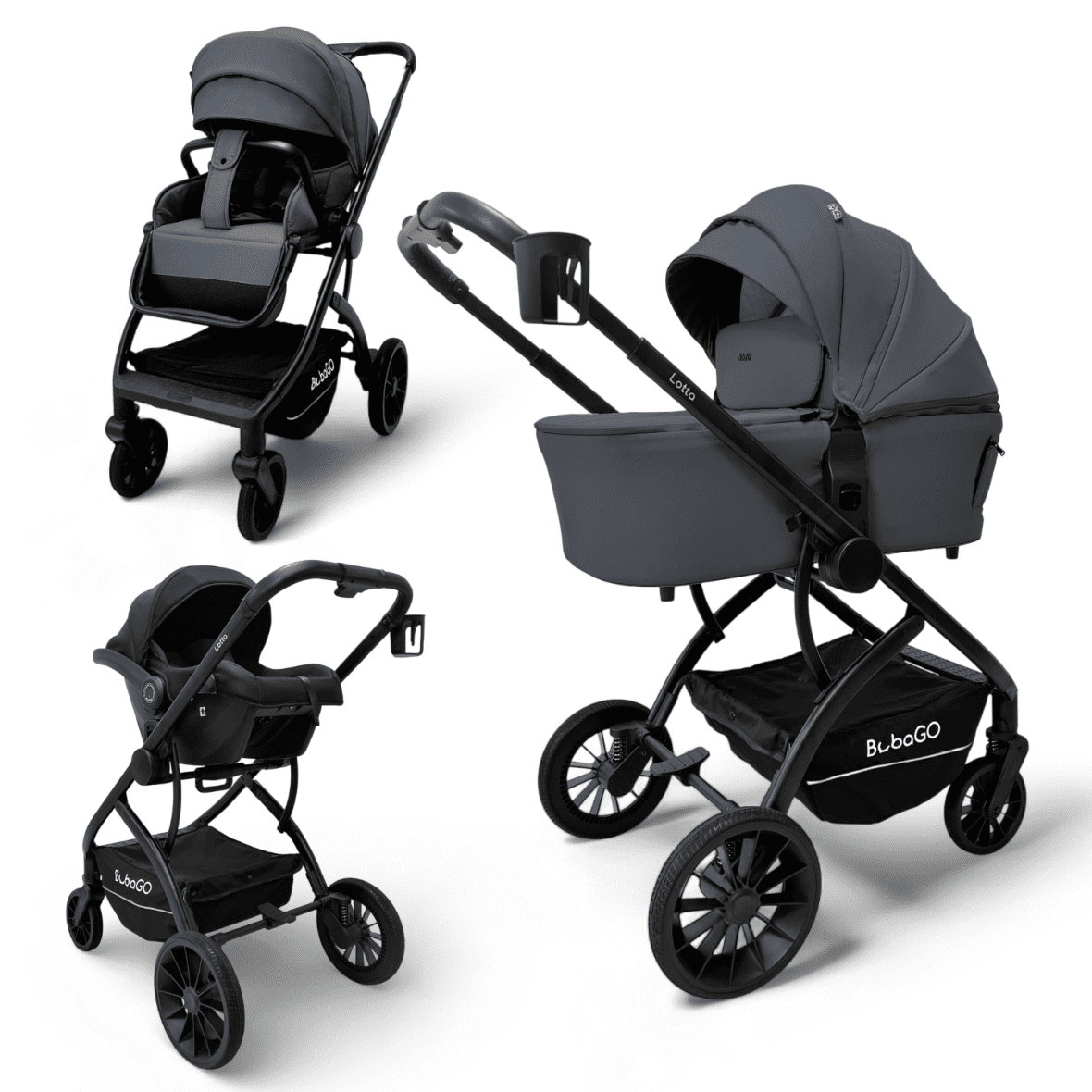 Модульная коляска BubaGO Lotta Thermo 3в1