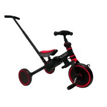 Велосипед-трансформер BubaGO Flint с ручкой (красный)