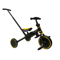 Велосипед-трансформер BubaGO Flint с ручкой (желтый)