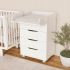 Пеленальный комод с откидным столиком Tesoro Evo 600-4 (белый)